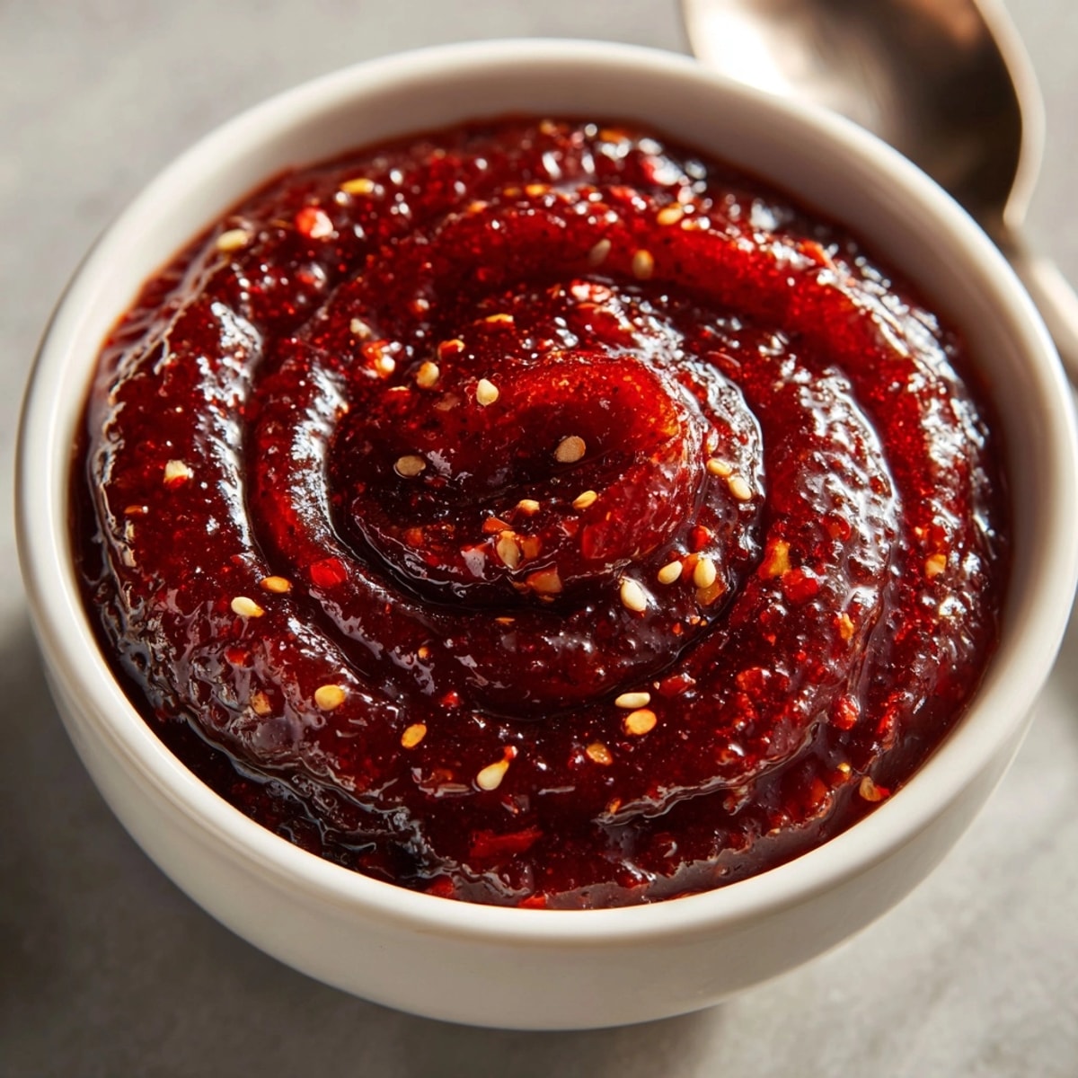Smoky, rich Fire-Roasted Ancho Chili BBQ Sauce, perfect for slathering on grilled ribs.