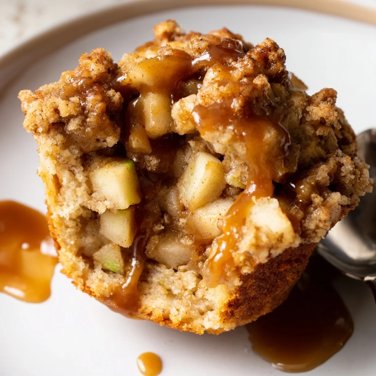 Caramel Apple Fritter Muffin Cups