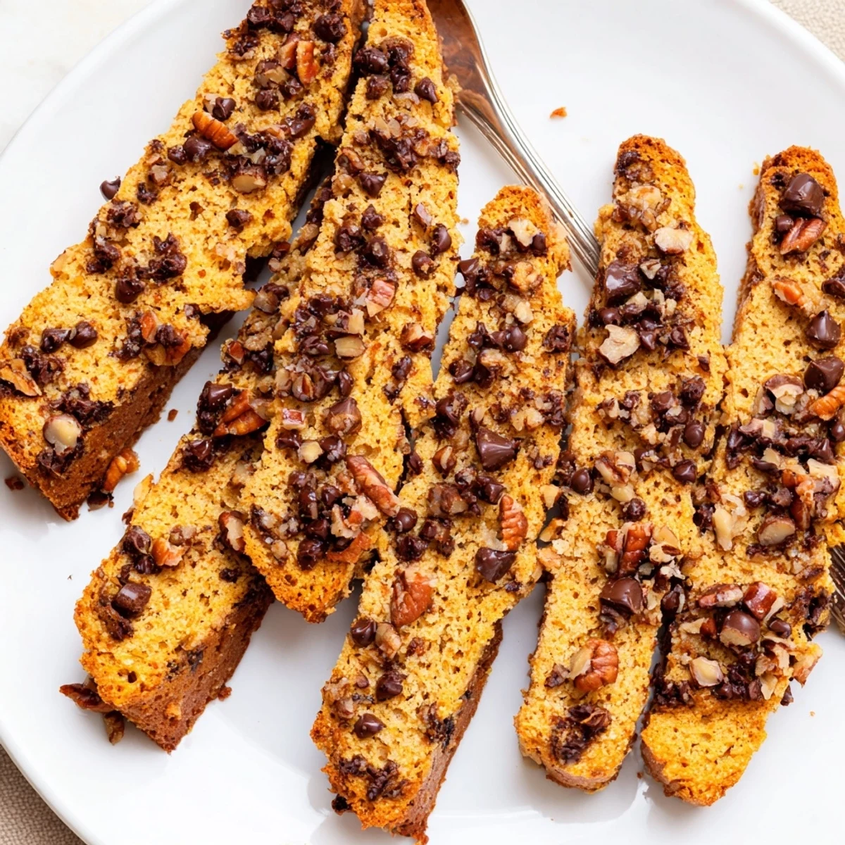 Pumpkin Muffin Biscotti Dippers