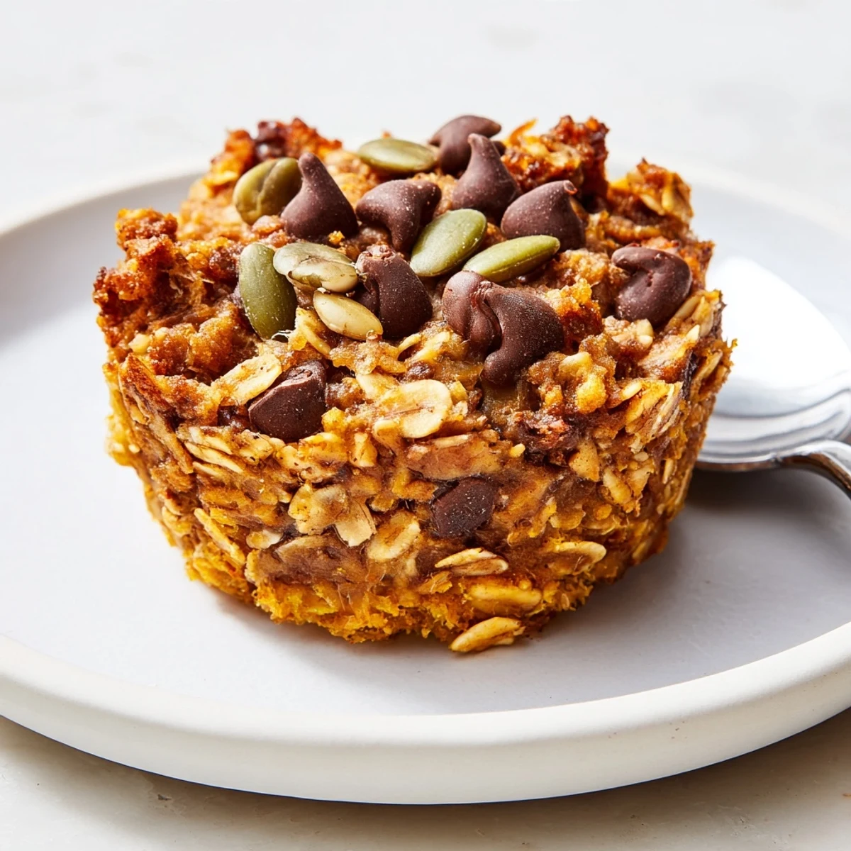 Homemade pumpkin muffin granola cups bursting with flavor, ideal for breakfast on-the-go.