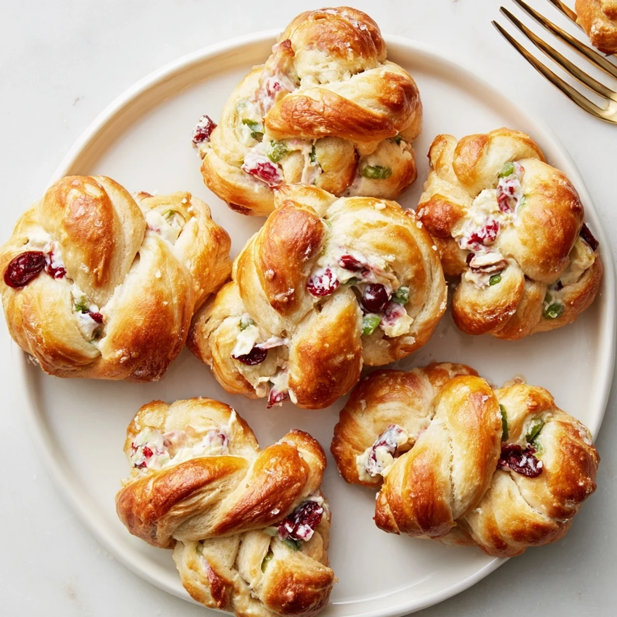 Savory cranberry jalapeño dip twists, warm and inviting, ideal for holiday appetizers.