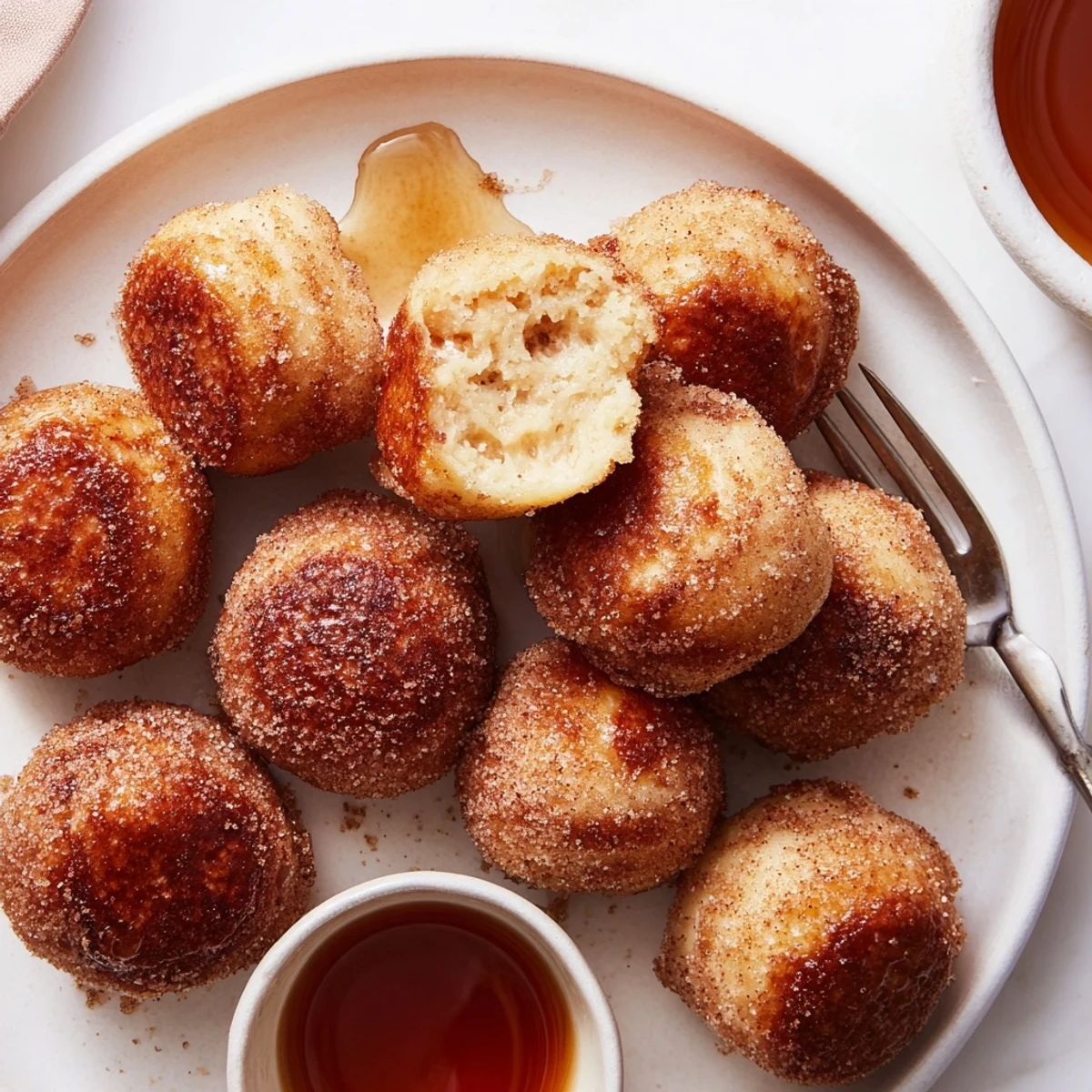 Maple Bourbon Cinnamon Pancake Balls