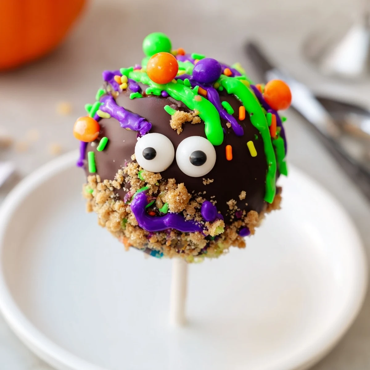 Monster Chaos Cake Smores Pops