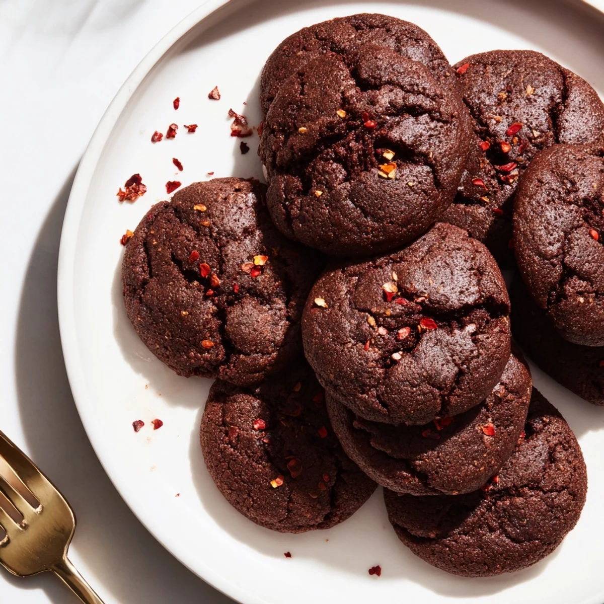 Warm Spicy Chocolate Cayenne Cookies, featuring a perfect blend of sweet and spicy flavors.  