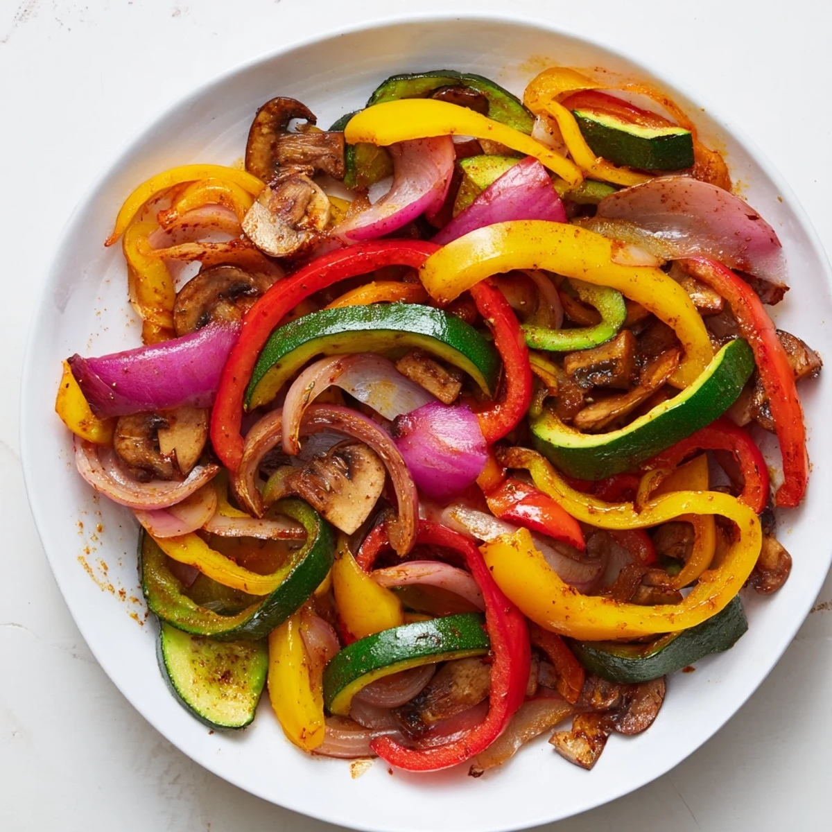 Smell the Tex-Mex spices on these delicious Veggie Skillet Fajitas, loaded with tender vegetables and flavour.