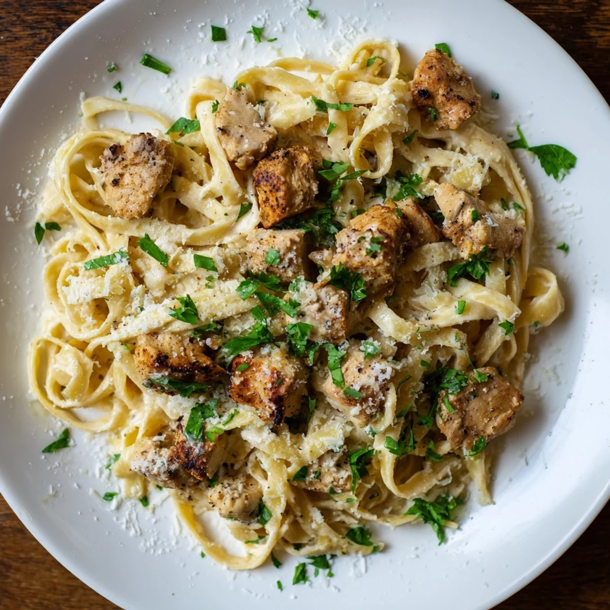 Delicious Cowboy Butter Chicken Pasta, a hearty main course with savory chicken and sauce.