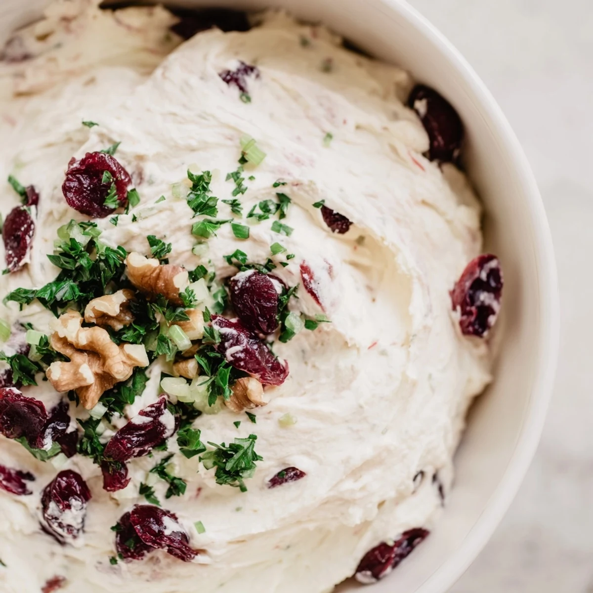 Lightened Holiday Cream Cheese Dip