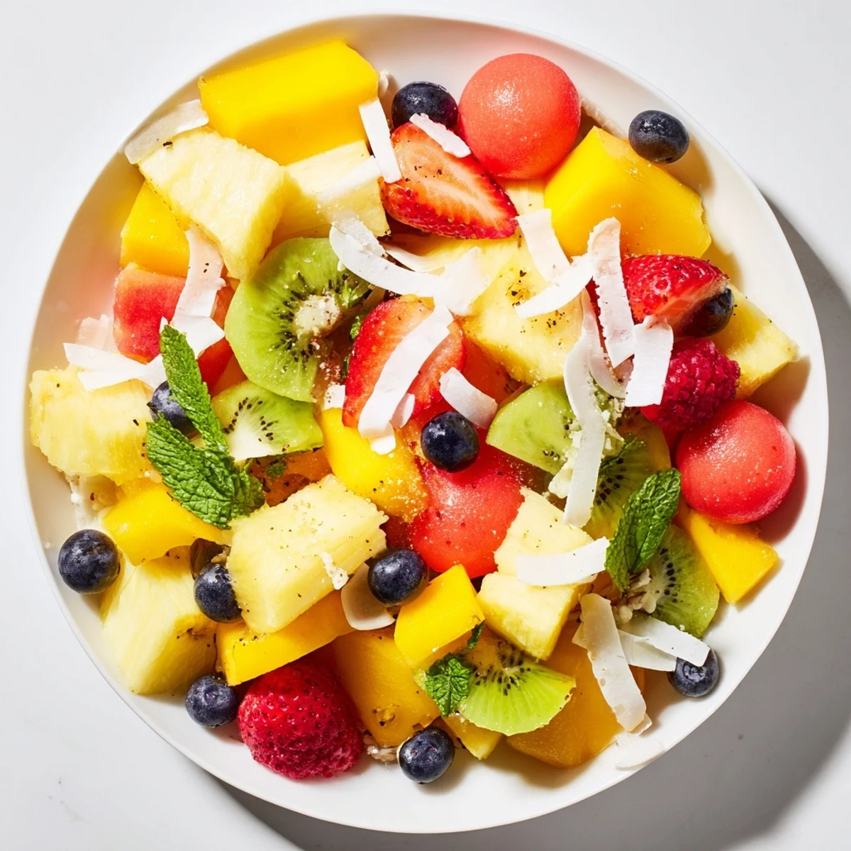 A colorful Tropical Pineapple Platter, bursting with fresh, juicy fruit, perfect for hot weather.