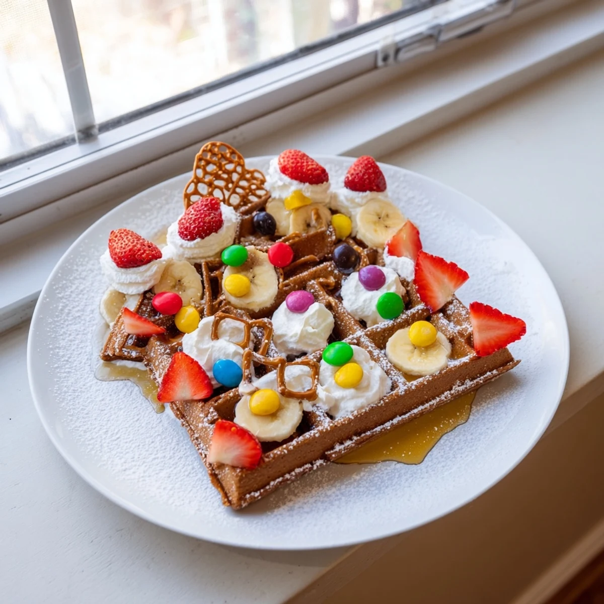 Gingerbread House Waffle Bar