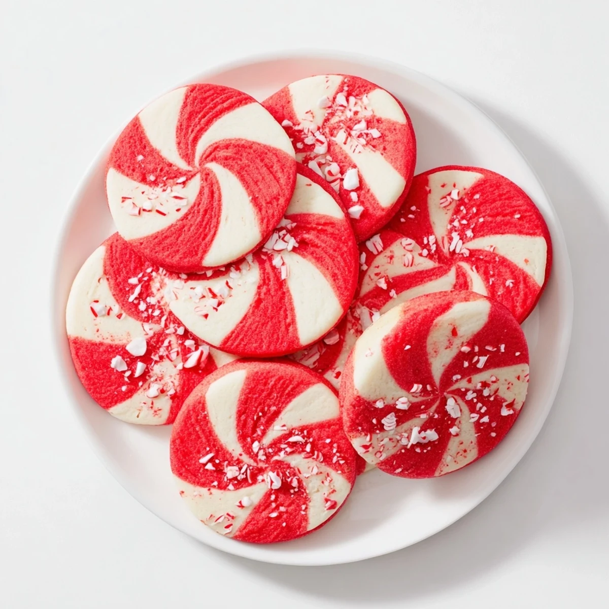 Candy Cane Swirl Cookies