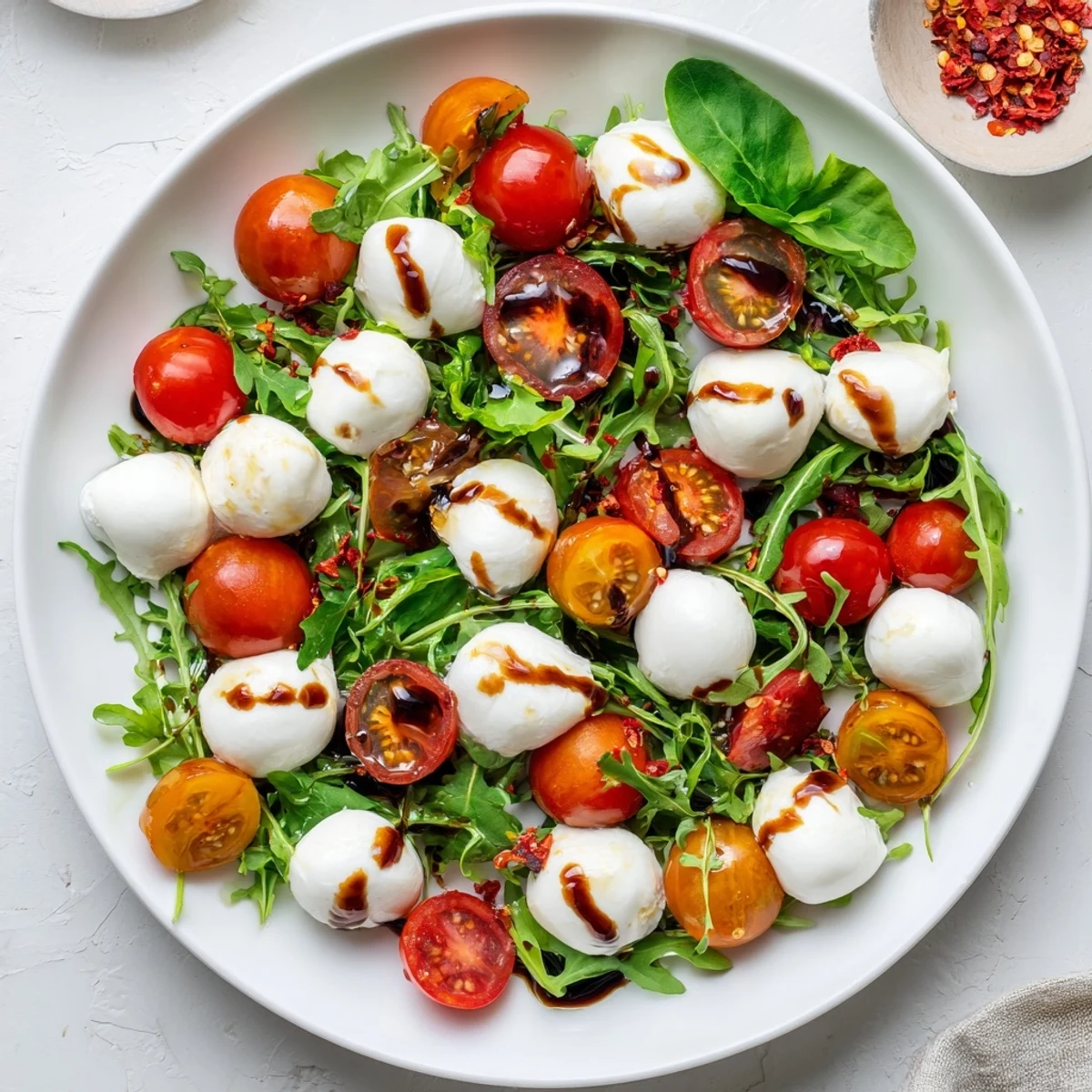 Prepare to enjoy this quick The Pearly Strand salad: a platter of fresh flavors and textures.