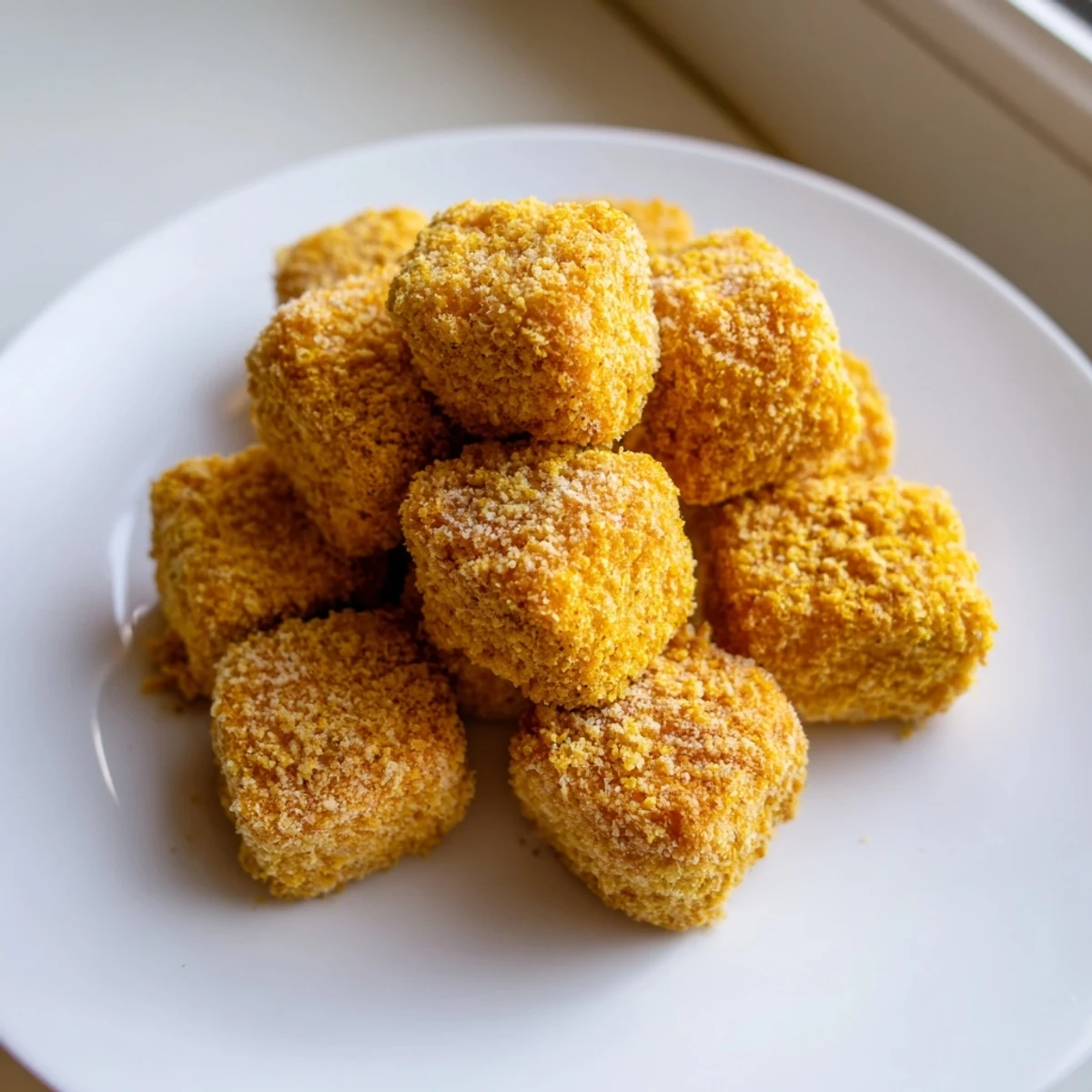 Golden and crispy, these tofu nuggets are a perfect vegetarian American snack or main dish.