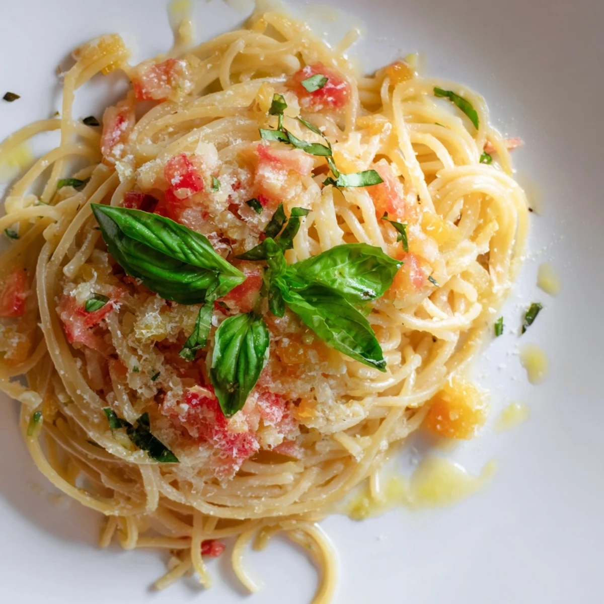Silky, creamy Roasted Garlic Pasta Sauce coats perfectly cooked pasta ready for dinner.