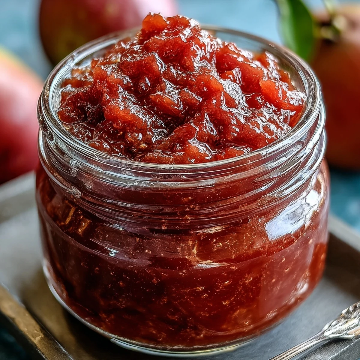 A jar of homemade Guava Preserves with a thick, rosy-pink texture and a spoonful on a toasted bagel.