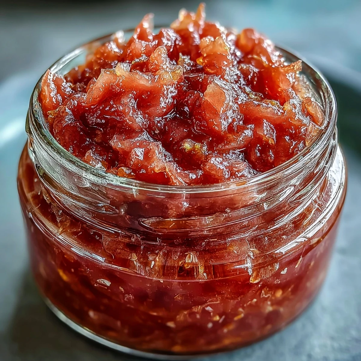 A glossy saucepan shows bubbling Guava Preserves, simmering to a thick, aromatic consistency ready for canning.