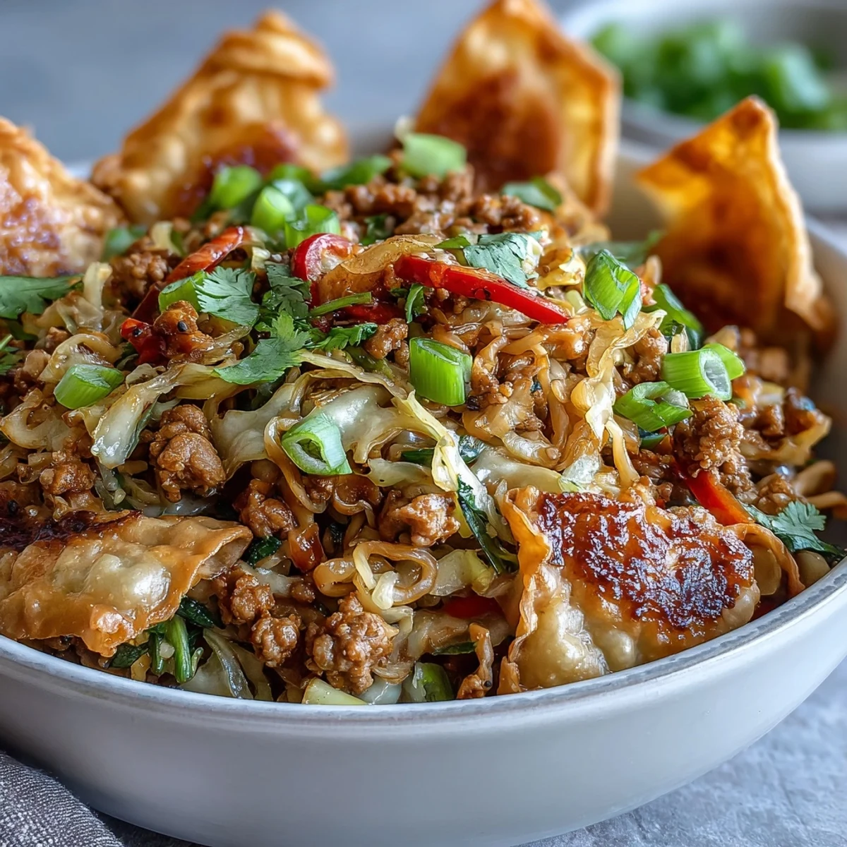 Ranch Turkey & Veggie Egg Roll Bowls