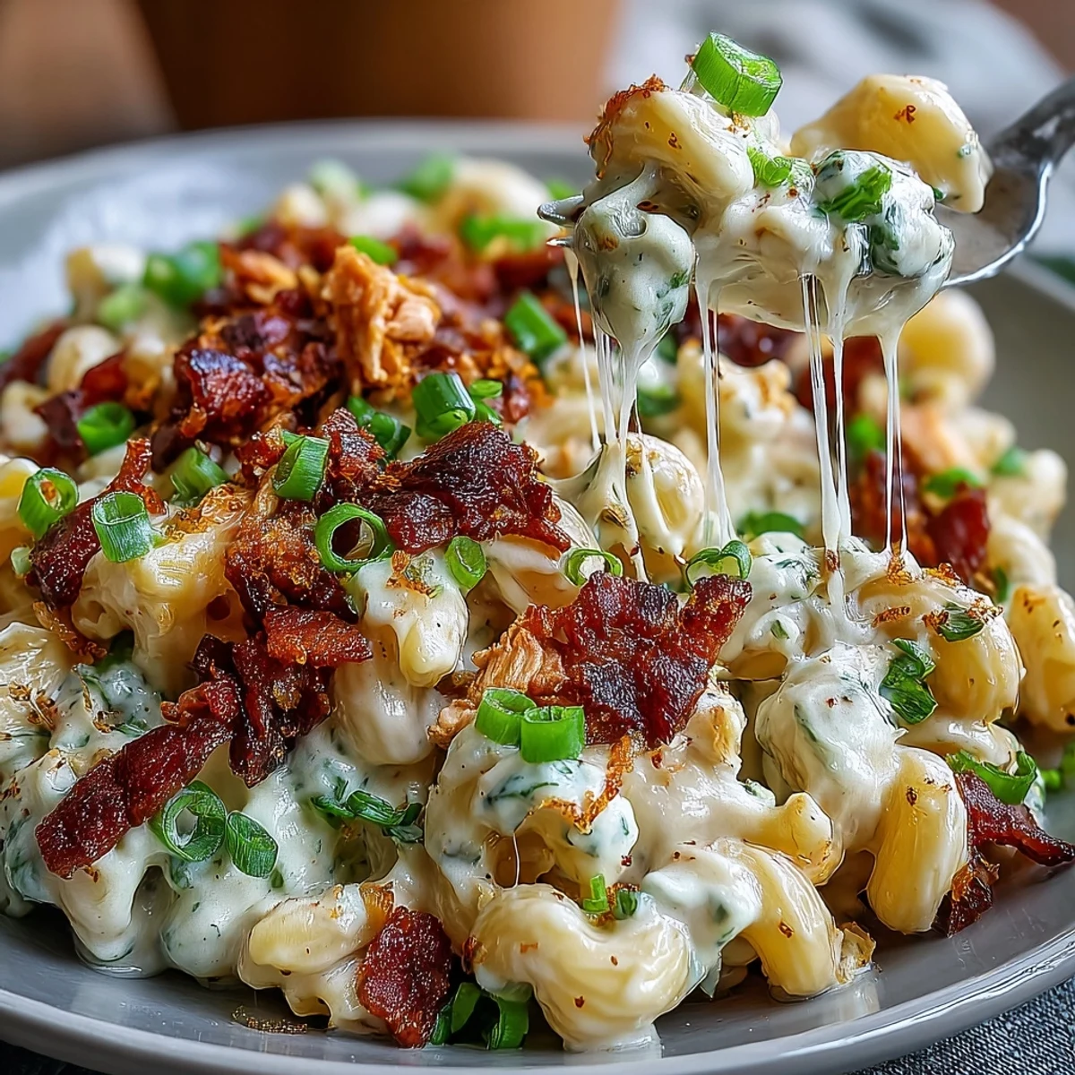 Sizzling skillet of Creamy Jalapeño Popper Chicken Pasta with smoky bacon and diced jalapeños for a spicy kick.