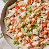 Buffalo Chicken Pasta Skillet