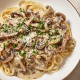 Golden-brown sautéed mushrooms mingle with tender linguine in this creamy mushroom linguine.