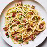 Crispy Bacon Linguine Dish