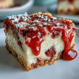 Rhubarb Custard Bars with Shortbread