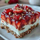 Memorial Day Strawberry Pretzel Salad