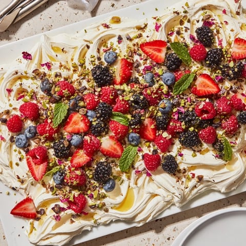 A colorful Butter Board Dessert showcasing whipped cream cheese and vibrant berries.  
