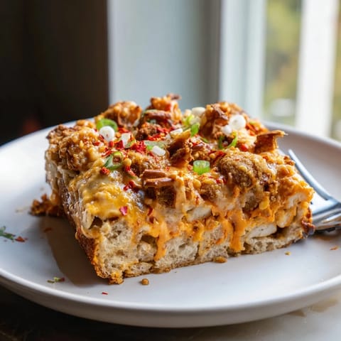 Spicy Buffalo Pretzel Biscuit Bars