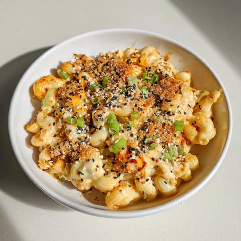 Spicy Kimchi Mac Cheese