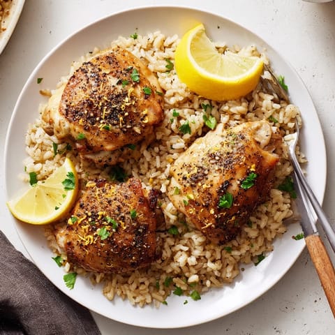 Lemon Pepper Chicken Rice