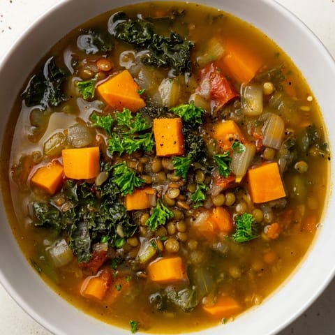 Winter Vegetable Lentil Soup
