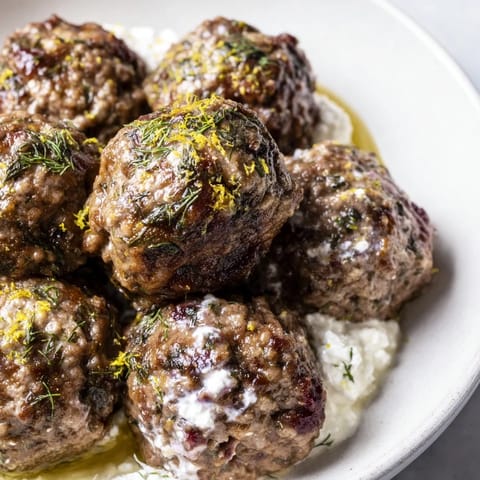 Greek Lemon-Feta Meatballs