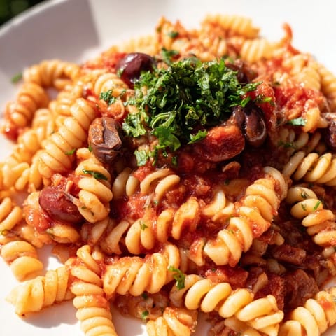 Puttanesca Ditalini Pasta