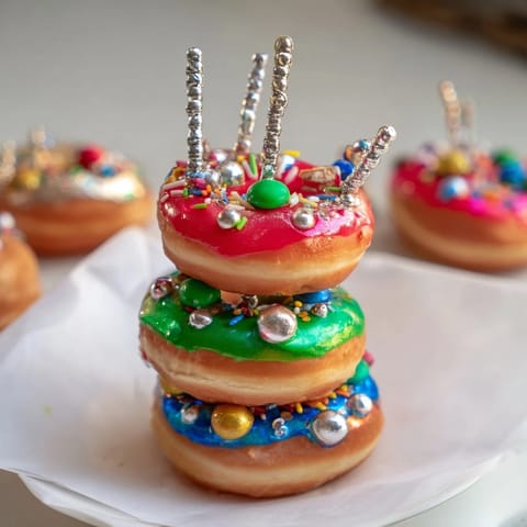 Donut Stack Christmas Tower