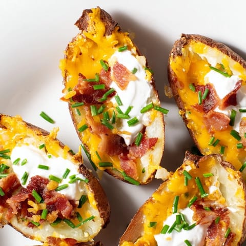 Crispy baked potato skins