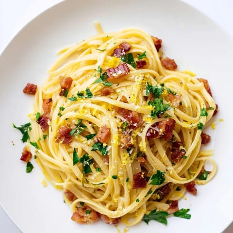 Crispy Bacon Linguine