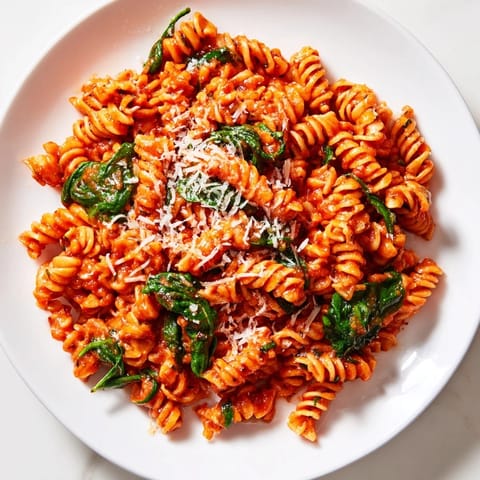 Tomato Spinach One-Pot Rotini