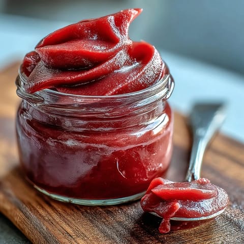 Homemade guava paste cooling in a lined loaf pan with a glossy, ruby-red finish for dessert pairings.