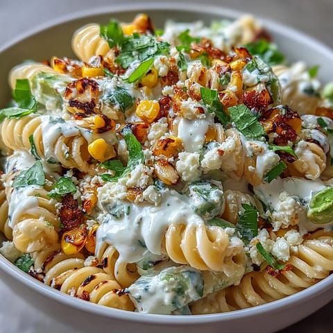 Creamy Street Corn Pasta Salad