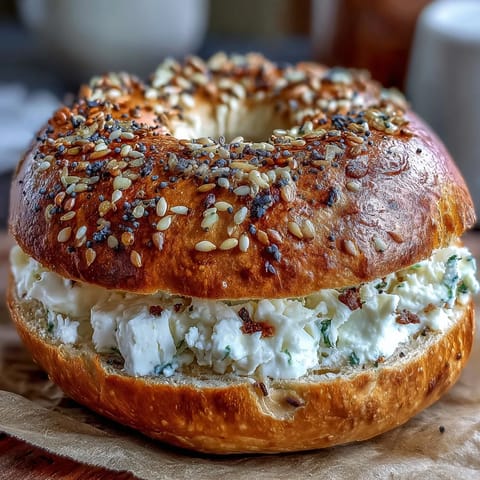 Soft Cottage Cheese Bagels