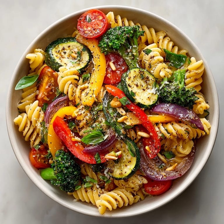 Imagine the delicious Chickpea Pasta Primavera, a Vegan and Gluten-Free dream, ready for a joyful meal.