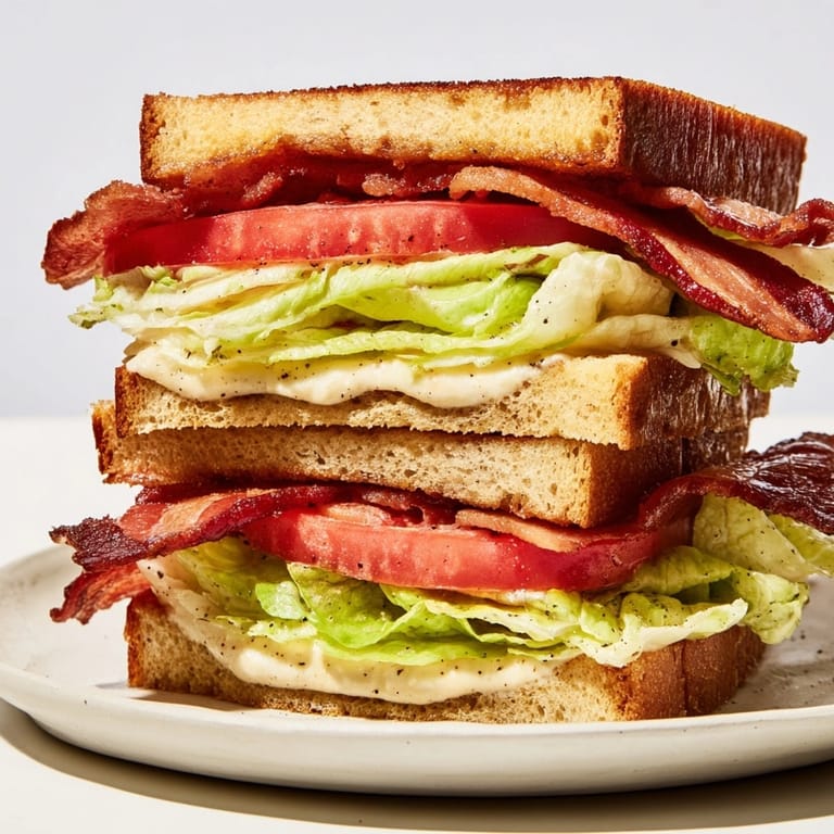 Imagine biting into a delicious BLT Sandwich; salty bacon, crisp lettuce and juicy tomato.