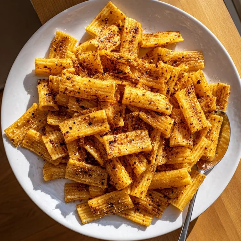 Flavored Pasta Chips Seasoned Variety, golden brown and perfect for entertaining guests.  