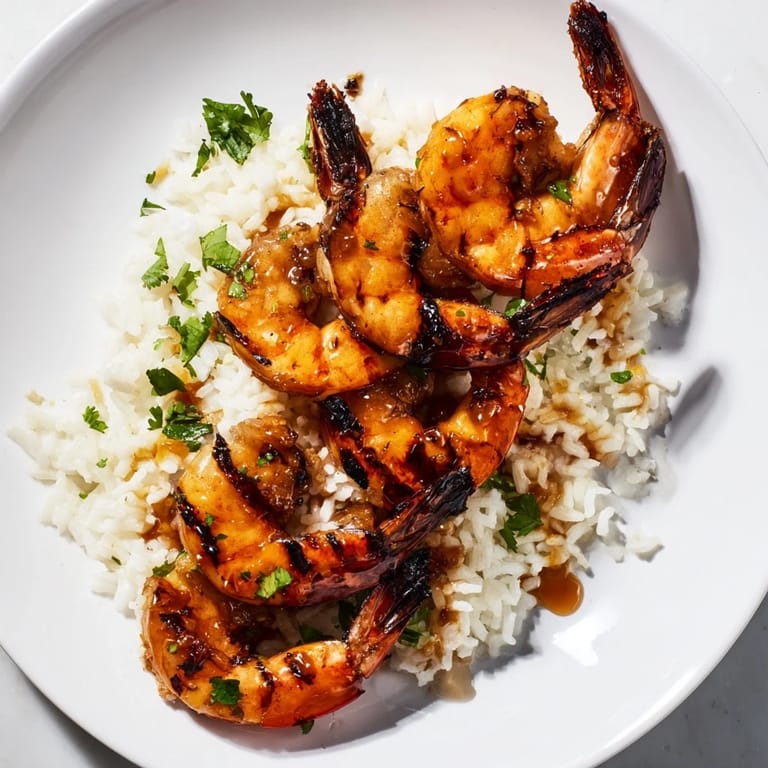 Perfectly grilled chipotle lime shrimp with fluffy rice, a delicious Mexican-inspired gluten-free dish.