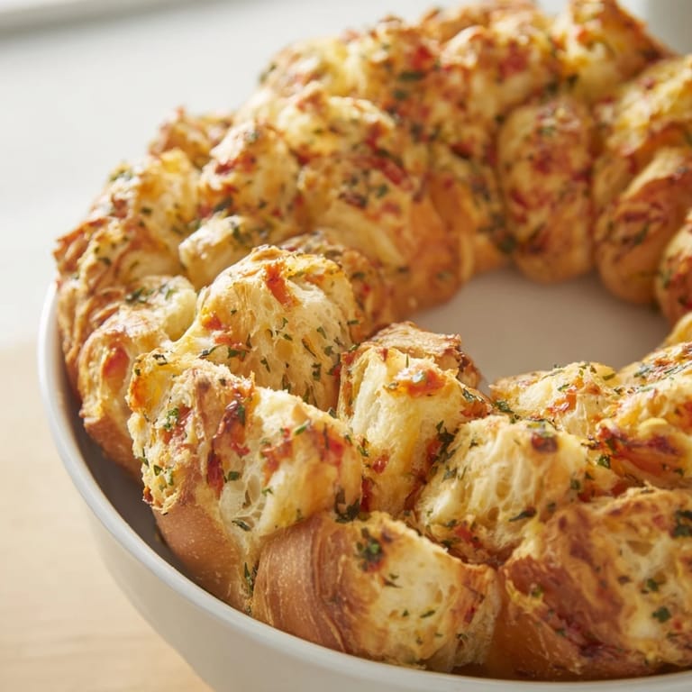 Oven-baked baguette slices forming a circle, ready to pair with your favorite dips and cheeses.