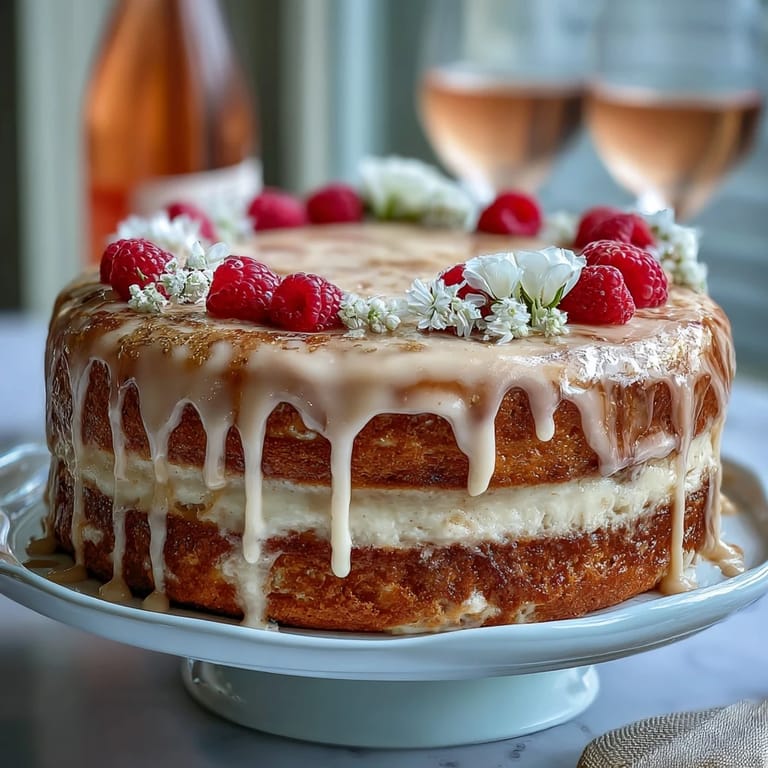 Elegant Bridal Shower Rosé Velvet Cake, artfully adorned with edible liquid gold.