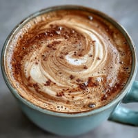 Steaming Adaptogens Latte with ashwagandha, reishi, and creamy plant milk.